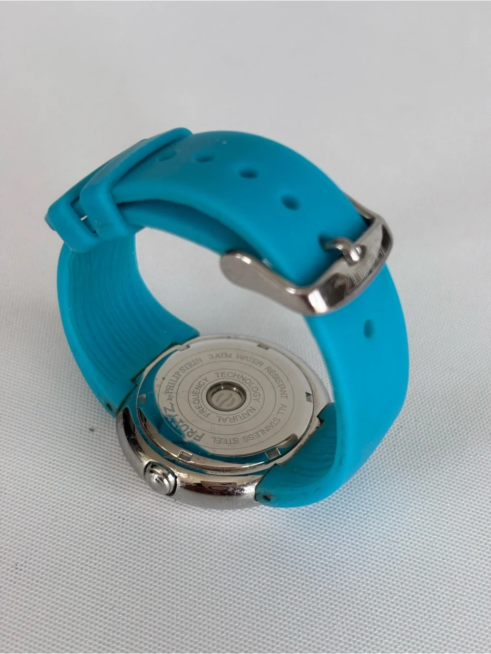 Philip Stain Fruitz watch yellow-blue Dial, silver-Tone with blue Strap
